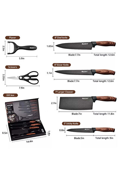 OEM Set de 6 cuțite de bucătărie