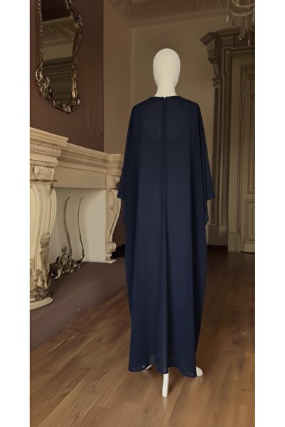 MERİT FASHION Önü Kısa Arkası Uzun Şifon Abiye Pelerin