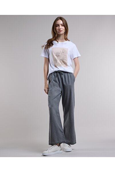 R&B Printed T-Shirt with Crew Neck and Short Sleeves