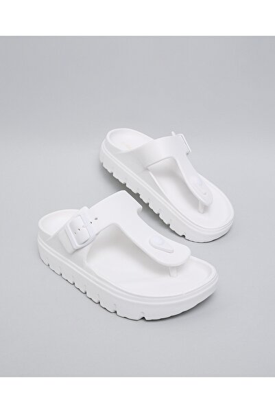 R&B Ivory Women's Toe Post Comfort Sandals