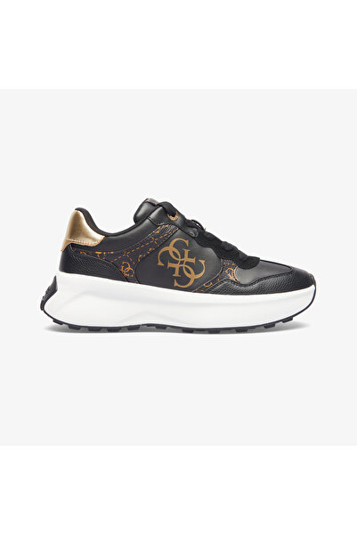 Guess Luckei Logo Kadın Siyah Sneaker