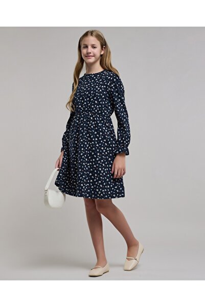 R&B Printed Fit & Dress with Long Sleeves