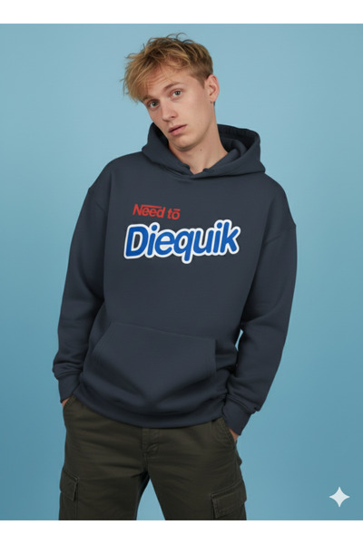 By Caspita Fashion Lenithra Need to Diequik Back Printed Unisex Oversize Smok...