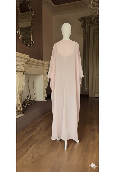 MERİT FASHION Önü Kısa Arkası Uzun Şifon Abiye Pelerin