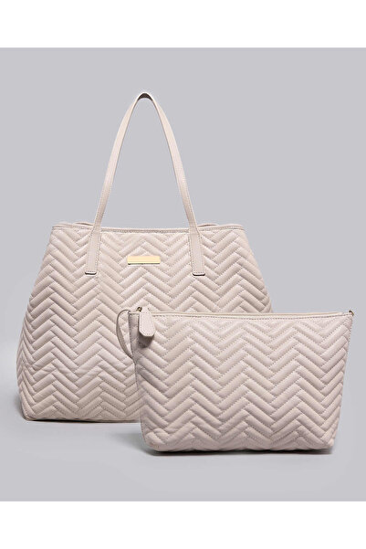 R&B Quilted Shoulder Bag with Pouch