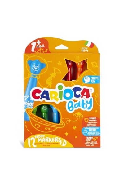 CARIOCA Set de markere, 12 culori, culoare multicoloră, material plastic, non...