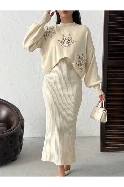 YEKBİR SHOES Triko Elbise Takim