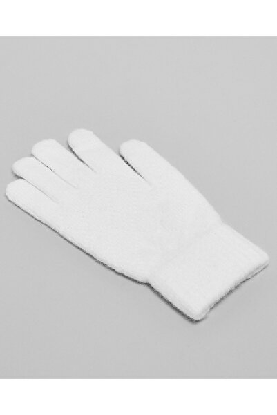 R&B Ivory Women's Textured Knit Gloves