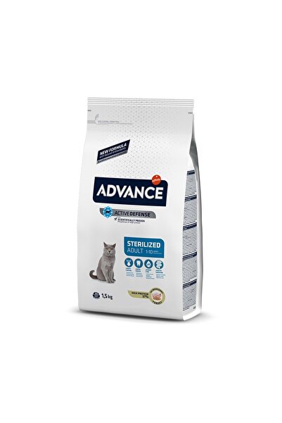 Advance Sensitive Hassas Deri Hindili Kısırlaştırılmış Kedi Maması 1,5 Kg