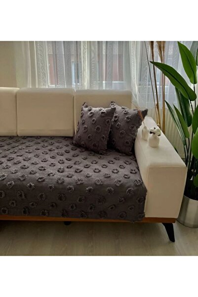 Doğa Husa pentru scaun Pompon ANTRACIT 100X230