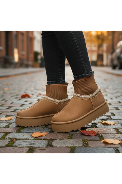 Lush Fashion Mocasini Dama Imblaniti din Piele Intoarsa Cod: VL258 (I0)