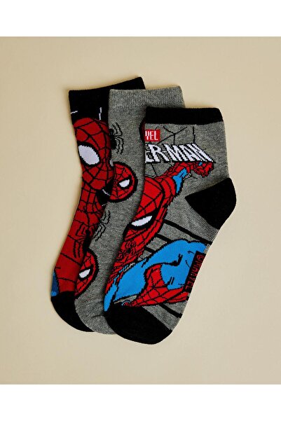 R&B جوارب سبايدر مان للكاحل للأولاد - عبوة من 3 قطع