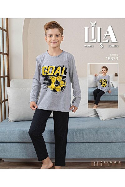 Lila Set de pijamale din bumbac pentru băiat