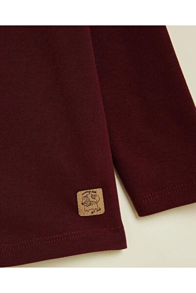 R&B Solid T-Shirt with Turtleneck and Long Sleeves