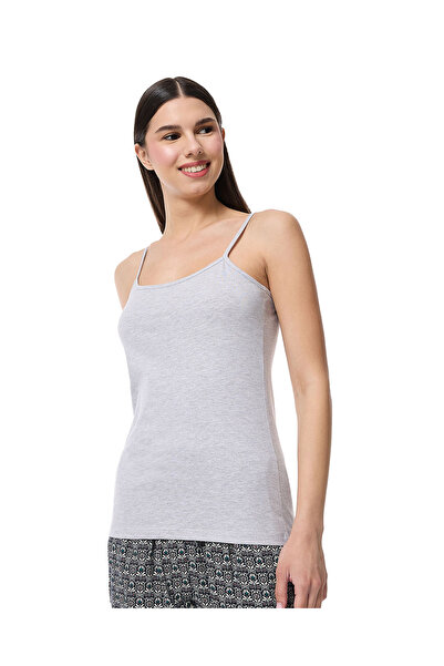 R&B Grey Melange Women's Solid Camisole
