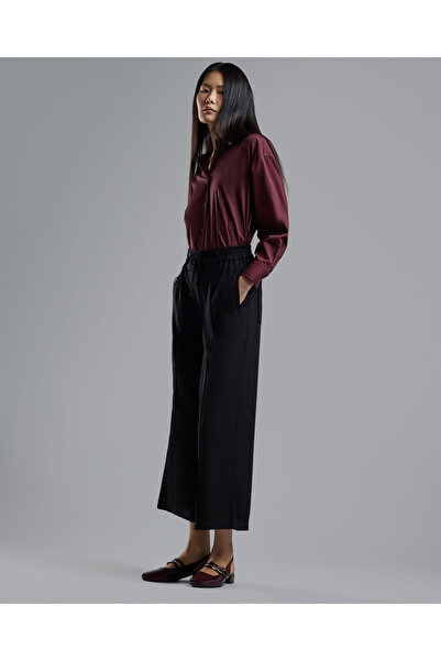 R&B بنطال واسع الساق مع خصر برباط