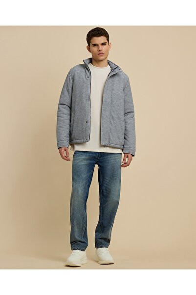 R&B Textured T-Shirt with Crew Neck and Short Sleeves