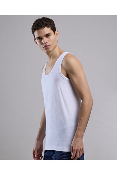 R&B سترة رجالية بيضاء سادة، قطعتان، للرجال