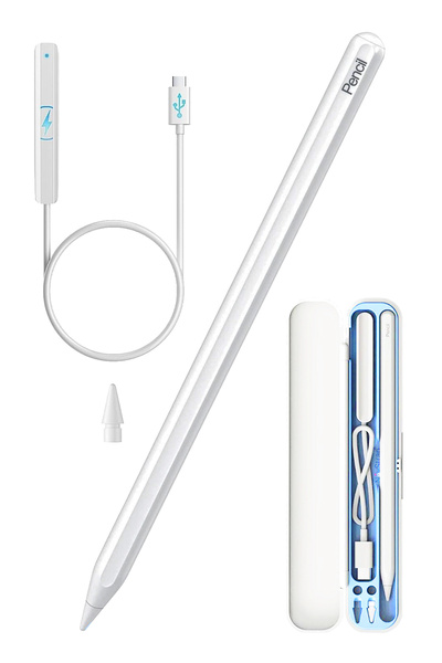 NovStrap iPad Pro 11 (M4/M5) ile Uyumlu Dokunmatik Tablet Kalemi Avuç İçi Red...