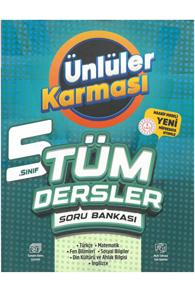 Ünlüler Karması 5. Sınıf Tüm Dersler Soru Bankası Yeni