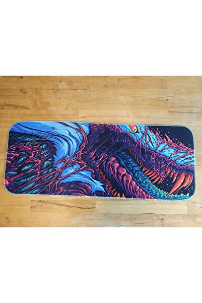 sgeteknoloji Sge Technology 70X30 cm Phosphorescent Stitching Hype Anti-Slip Base Speed Surface Gamer Mouse Pad Gaming Pad