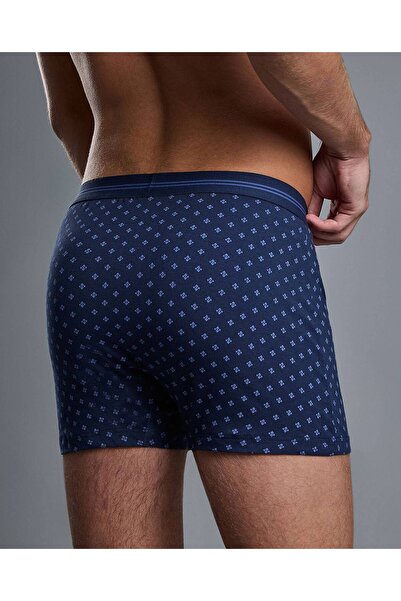 R&B Blue Men's Blue Men's's 2 Pack Long Trunks