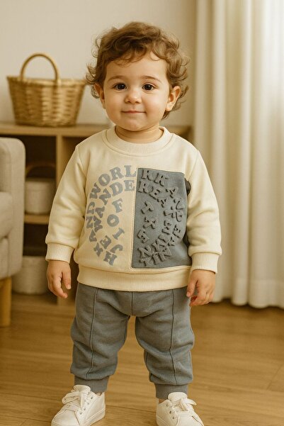 Luna Kids Store طقم بدلة رياضية بيكاسو باللون الأزرق