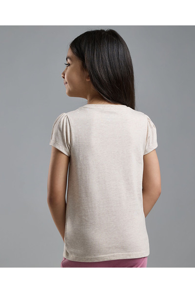 R&B Printed T-Shirt with Crew Neck and Short Sleeves