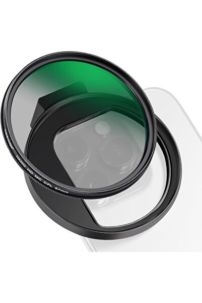 NEEWER فلتر CPL للجوال، فلتر عدسة الكاميرا 67 مم مع مشبك معدني للهاتف (FL-27)