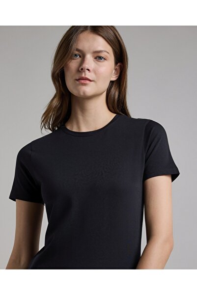 R&B Solid T-Shirt with Crew Neck and Short Sleeves