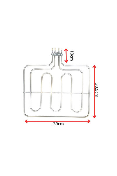inox rezistans Vestel-regal Ankastre Fırın Üst Rezistansı 230 Volt 2600 Watt ...