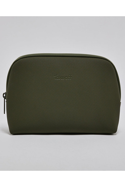 R&B Olive Women's Textured Toiletry Pouch