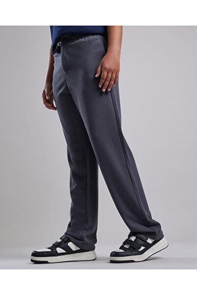 R&B Solid Sweatpants with Drawstring Waist