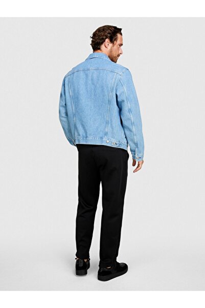 Sisley Ανδρικό τζιν μπουφάν 100% Koton Slim Fit 323A2V8JSN02B-SIS901