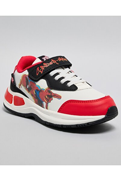 R&B Red Boy's Spider-Man Velcro Sneakers
