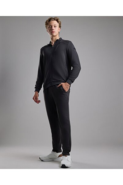 R&B Solid Trackpants with Elastic Waist