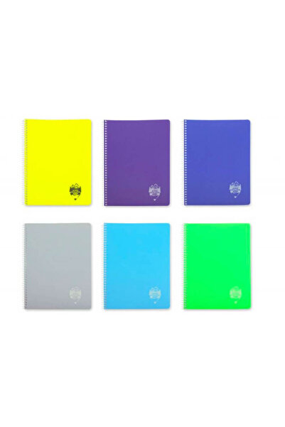 daço Notebook A5, Velin Format, 96 Sheets, Multicolor, Cover Plastic, Spiral,...