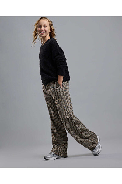 R&B بنطلون قصة مريحة مع خصر مطاطي