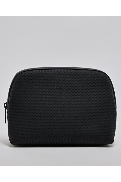 R&B Black Women's Textured Toiletry Pouch