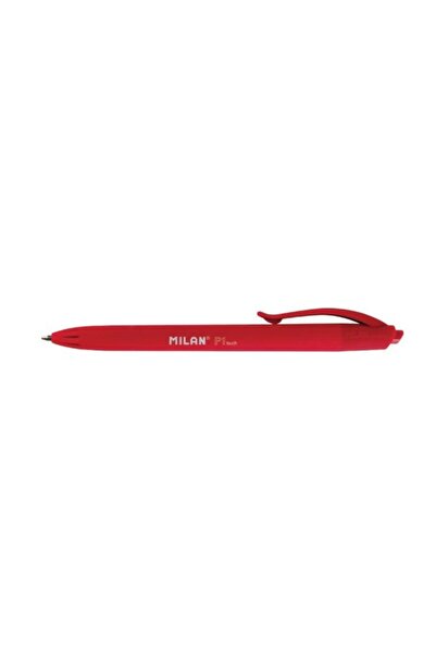 Milan Rubber Touch Pen, Color Red, Material Rubberized Plastic, 1 mm Tip, Red Ink, 25 pcs Set