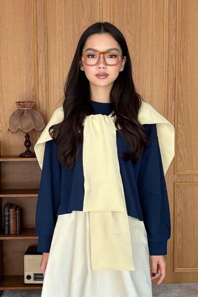 Ceylan Otantik Butter Yellow Shawl Scarf