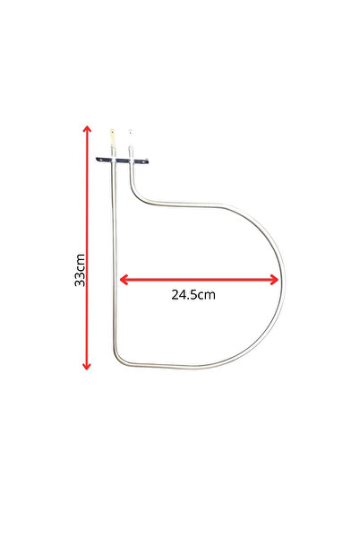 inox rezistans Mide Tipi Fırın Rezistansı 230 Volt 650 Watt Adet