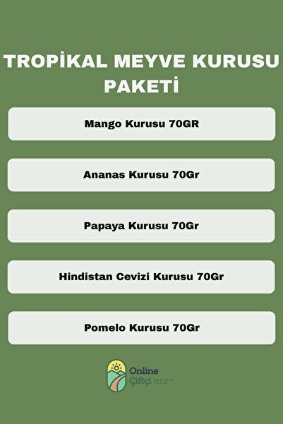 OnlineÇiftçi Sugar-Coated Tropical Fruit Pack Net 350Gr