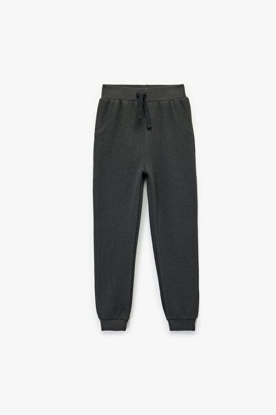 Koton Children's Baby Boy Cotton Ribbed Elastic Waist Basic Jogger Sweatpants...