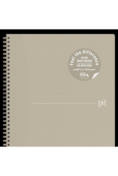 Oxford Notebook Origins, A4+, 70 Sheets, Optik Paper 90g/m², Personal Info, Grid Format, Color Beige