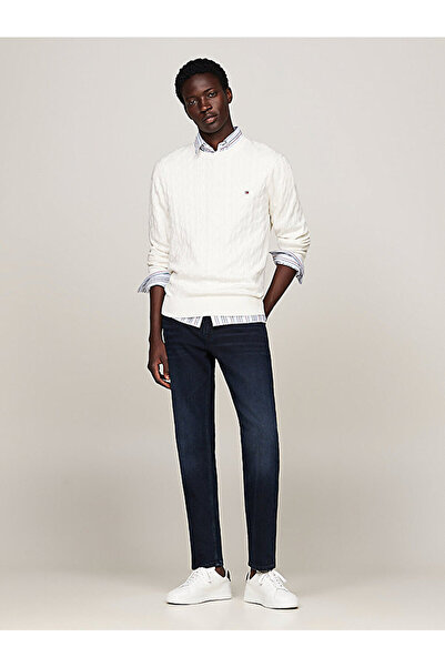 Tommy Hilfiger erkek classic cotton cable kazak