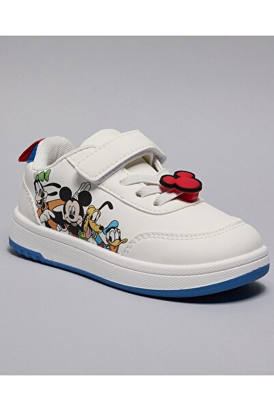 R&B Mickey & Friends Print Velcro Sneakers