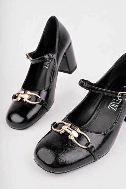 Madam Tarz Rcp-8803 Buckle Thick-Heel Loafer