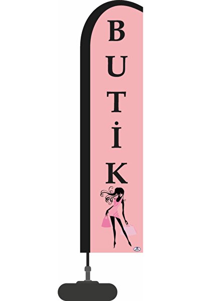 ARSLAN BAYRAK REKLAM PROMOSYON 75X300CM BUTİK YELKEN BAYRAK DİREK DUBA 1 SETTİR