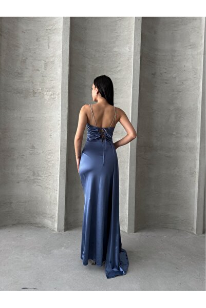 ADAMODA.RO Rochie lunga cu bretele din strasuri